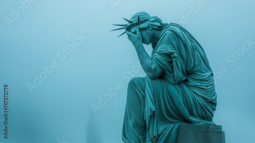 Ashamed statue of liberty photo