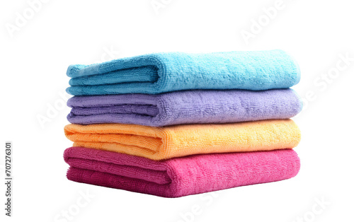 Terry Cloth Hand Towels Isolated on Transparent Background PNG.