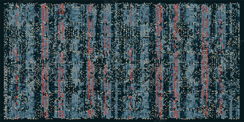 Aztec area rug ikat pattern. Illustration aztec Kilim geometric pattern ikat style use for carpet, rug, tapestry, mat, etc. Ethnic tribal floor rug traditional pattern for home decoration design.