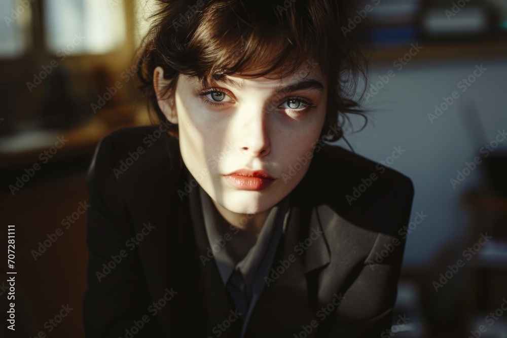 A close up view of a person wearing a suit and tie. This image can be used for professional and business-related concepts A close up view of a person wearing a suit and tie. This image can be used for professional and business-related concepts