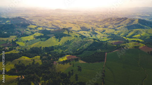 Принти на полотні sunset time in the range of mountains of Minas Gerais - Serra da Mantiqueira, Br