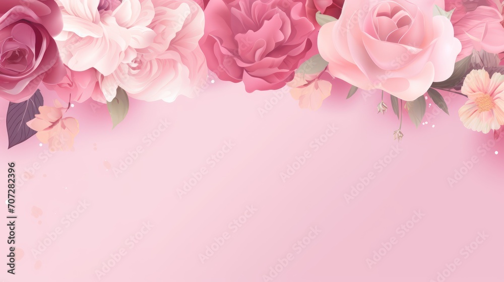 Mother's day background with copy space. Illustration for poster, brochures, booklets, promotional materials, website