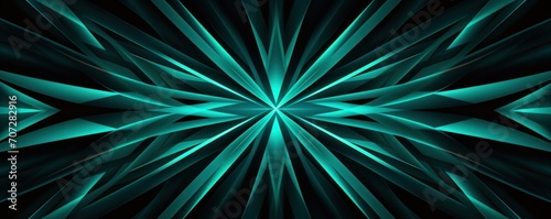 Symmetric turquoise circle background pattern 