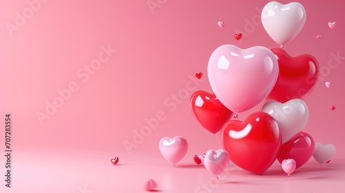 love concept background with copy space, valentine's day.