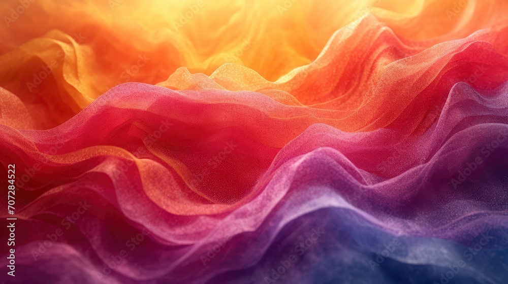 Fototapeta premium an abstract watercolor background in color, in the style of fluid and dynamic lines, complementary color sceme, 
