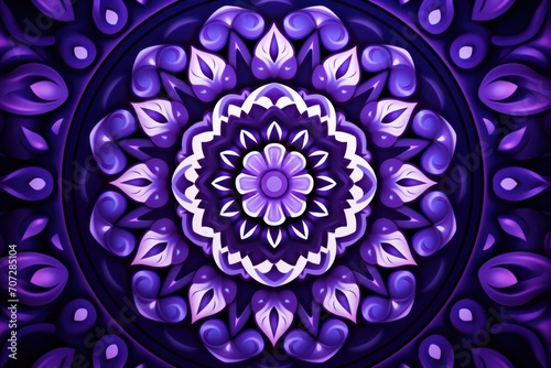 Symmetric violet circle background pattern 