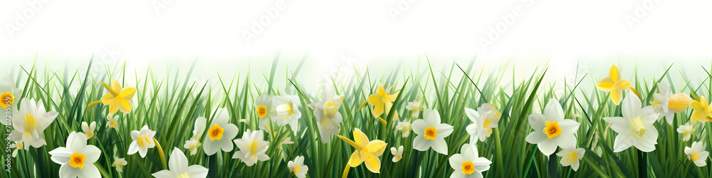 Color spring daffodils background - Seasons design