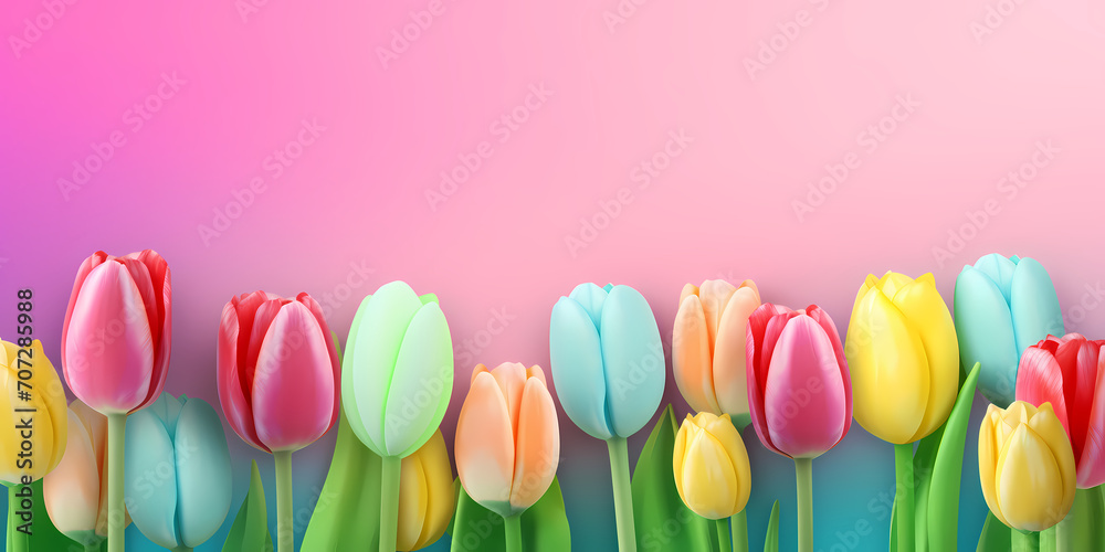 Color spring tulips background - Seasons design Color spring tulips background - Seasons design