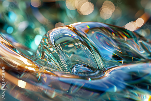 glass texture with reflections and distortions