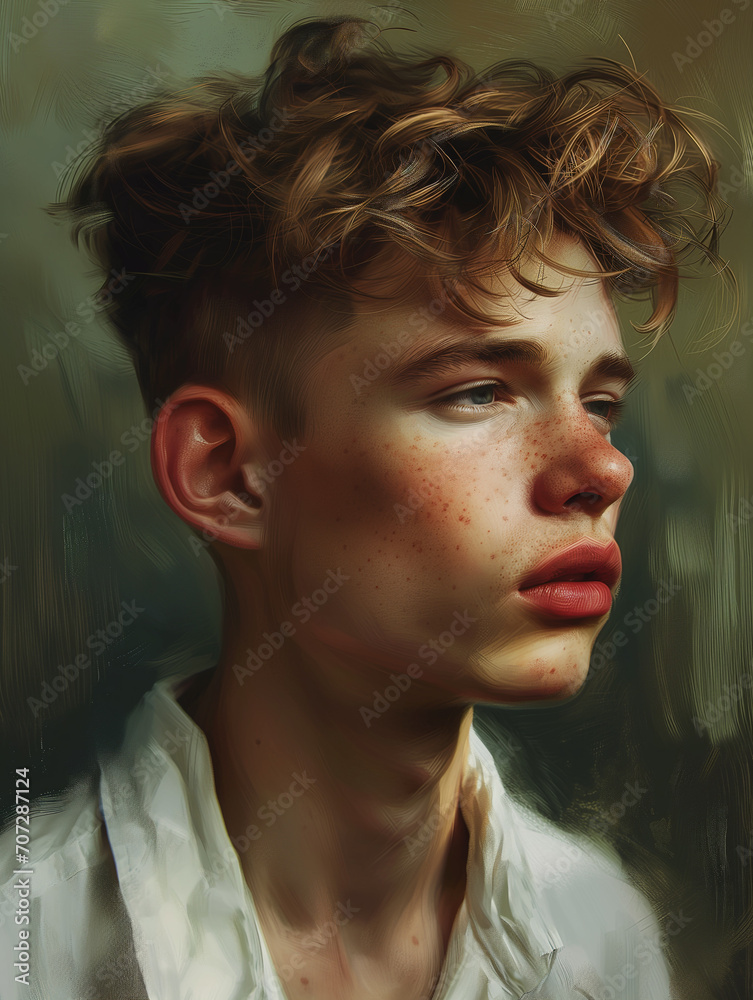 portrait of a boy, ai portrait of a boy, ai