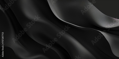 A detailed view of a black fabric. Versatile and suitable for various design projects