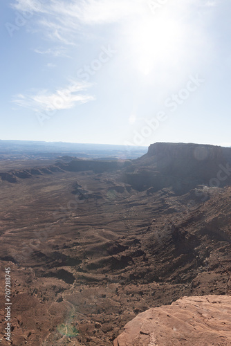 view into a canyon 