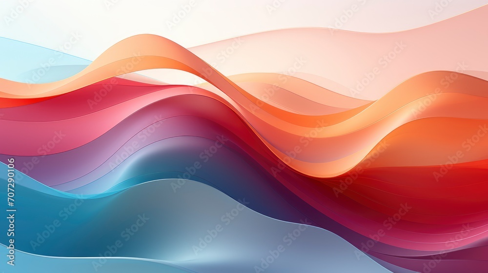 Fototapeta premium minimal abstract wave futuristic color palette, Futuristic Hues in Minimal Abstract Wave Design, Contemporary Colors in Abstract Futuristic Waves, Contemporary Hues in Minimal Abstract Waves,