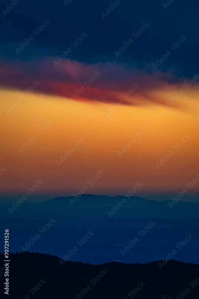Sonnenuntergang Teichalm - Hochlantsch - Almenland