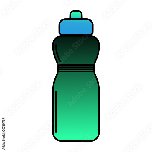 green plastic bottle
