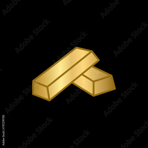 gold bars on black background