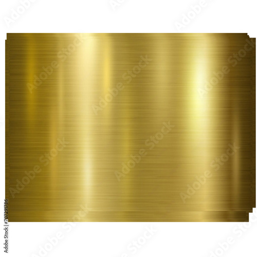 gold metal plate