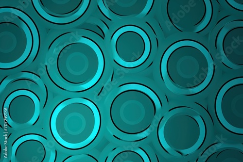 Turquoise repeated circle pattern 