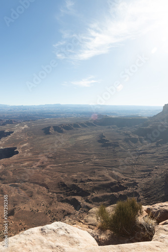 view into a canyon 