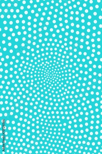 Turquoise repeated soft pastel color vector art pointed (single dots) pattern 