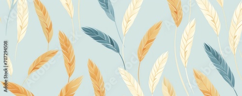 Wheat repeated soft pastel color vector art pointed (single dots) pattern 