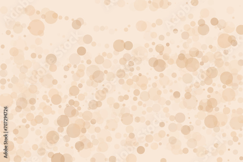Bokeh background. Peach fuzz colour. Scalable vector illustration. Pattern with circles of different scale and transparency with overlap. Co background for banners, web pages, ads, Wallpapers