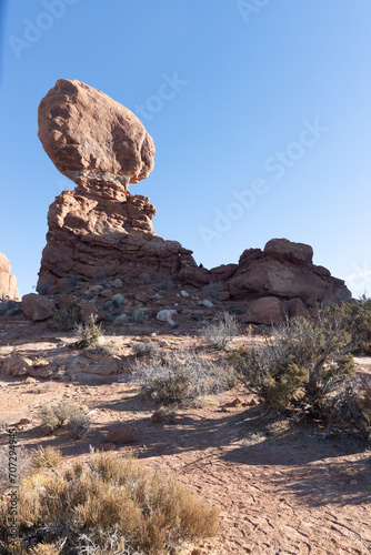 Balanced rock at arches national park 