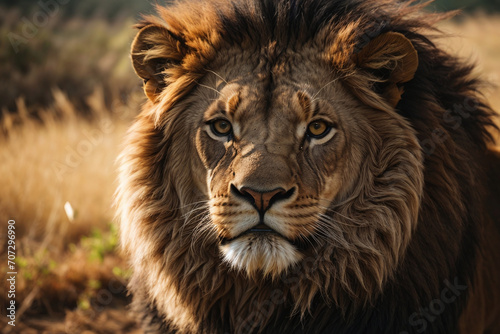 close up portrait of a lion © Magic Art