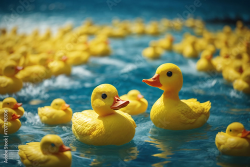 yellow rubber duck background