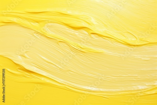 Yellow paint texture, abstract light texture, splash of paint on a light background