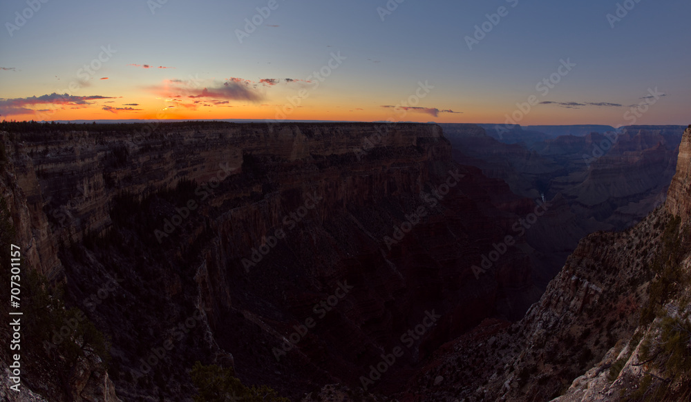 Sunset View of Monument Creek at Grand Canyon AZ