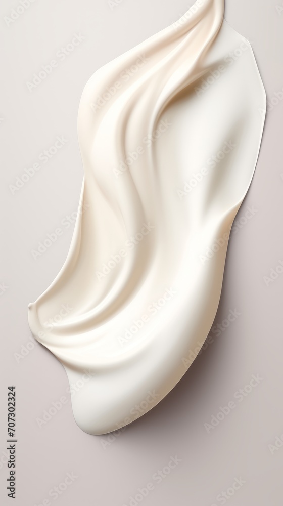 Face lotion cream sample, white cream sample on a light background, lotion texture, a smear of moisturizer closeup, beauty and skin care concept Face lotion cream sample, white cream sample on a light background, lotion texture, a smear of moisturizer closeup, beauty and skin care concept