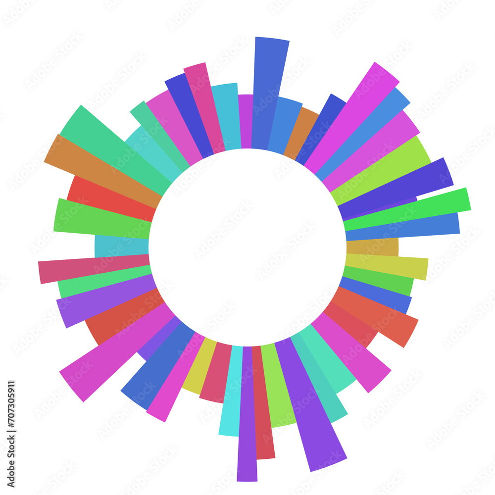Abstract colorful circle technology digital frame. Abstract colorful circle technology digital frame.