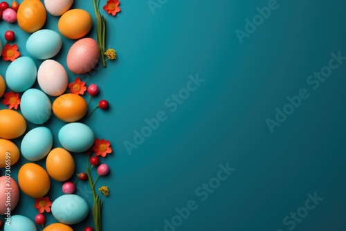 the traditional colored Easter eggs