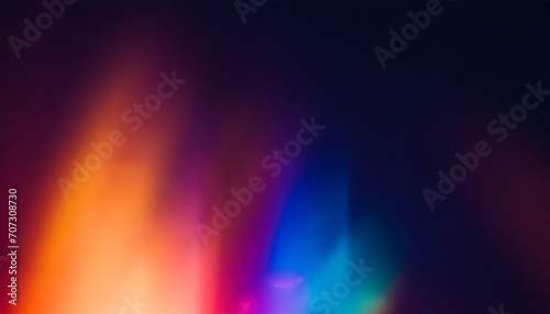 blur colorful warm rainbow crystal light leaks on black background defocused abstract retro film analog effect for using over photos as overlay or screen filter