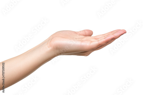 Hand Holding Object in the Air photo