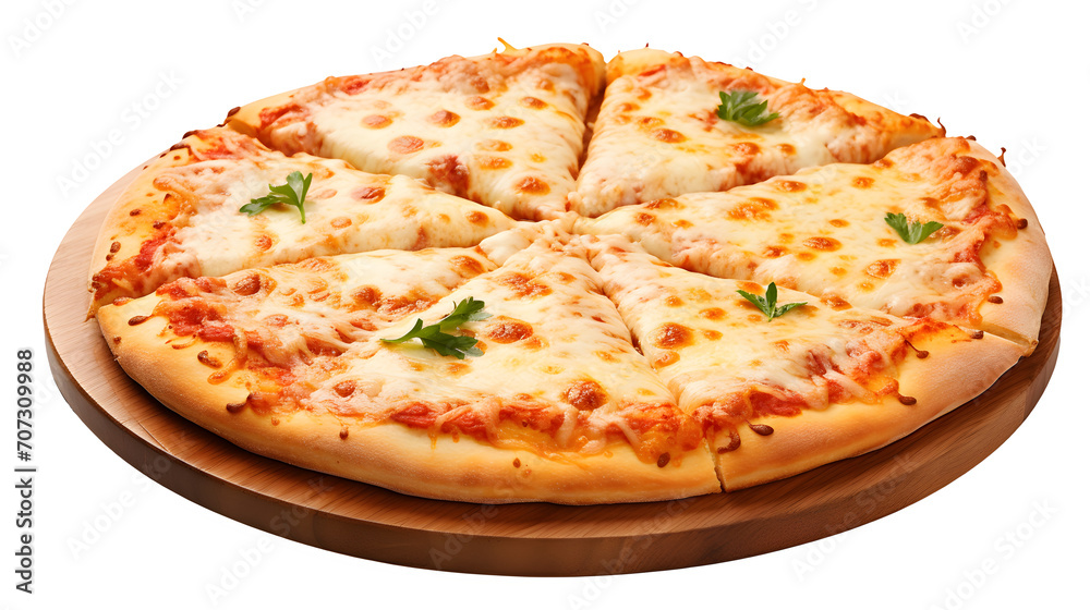 Cheese Pizza, PNG, Transparent, No background, Clipart, Graphic, Illustration, Design, Food, Delicious, Yummy, Culinary, Gourmet, Fresh, Edible, Pizza, Cheese, Tomato sauce, Culinary art