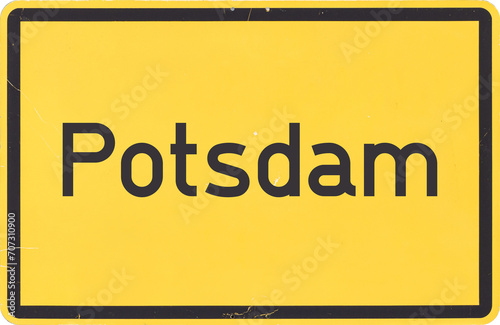 Obraz na płótnie Ortsschild Potsdam