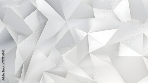 Geometric Elegance: Abstract White Backgrounds with Angular Shapes and Textures