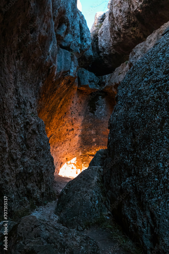 Fototapeta premium Cueva iluminada