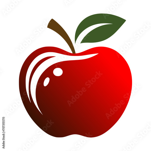red apple illustration