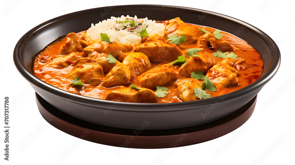 Chicken curry, curry dish, Indian cuisine, chicken in curry sauce, spices, coconut milk, transparent background, isolated curry, culinary delight, curry bowl, food photography, curry ingredients