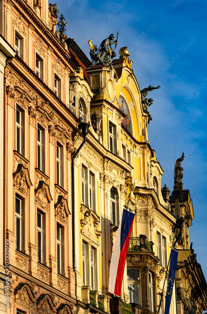 Ministère du développement local à Prague, place de la vieille ville.