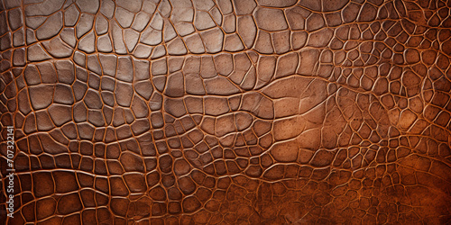 brown leather texture, AI Generative. photo