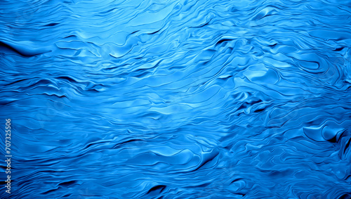 Surface Blue Texture Wallpaper, Wavy Pattern Background, using Generative ai