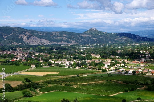 Village of Vallon Pont d'Arc in Ardeche in the South East of France, Europe