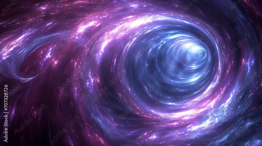 abstract background with technology and image of a atom bending through a dark space. abstract background with technology and image of a atom bending through a dark space.