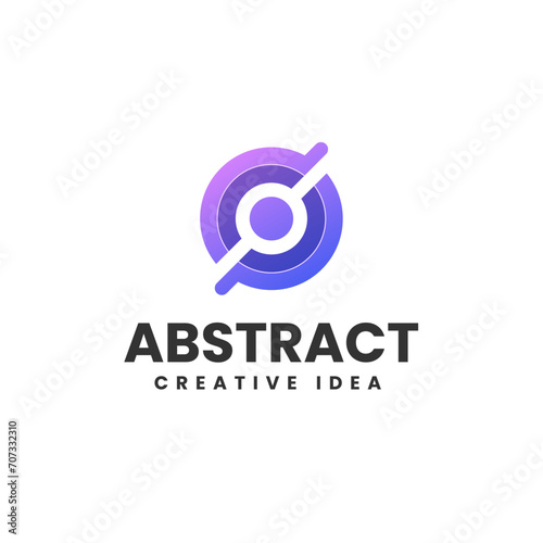 Vector Logo Illustration Abstract Gradient Colorful Style