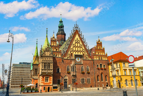 Fototapeta Naklejka Na Ścianę i Meble -  Town Hall in Wroclaw