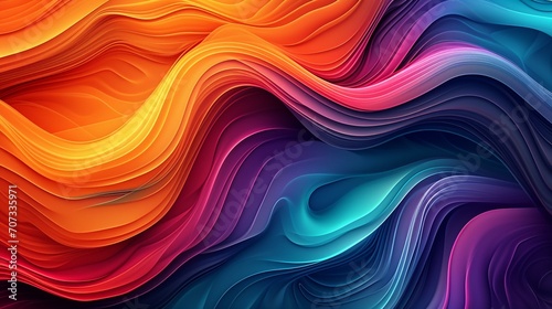 Abstract swirls and curves in bold colors, creating a visually dynamic and modern background for advertising banners. [Colorful swirls modern backdrop]